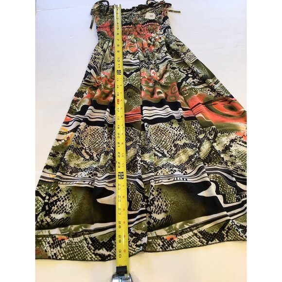 Sundress Womens Size XS To S Multicolored Floral Print Ruched Top Adjustable Tie - Picture 5 of 5